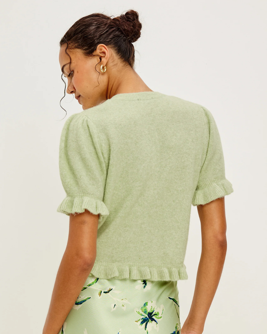 Lora Short Sleeve Cardigan in Julep by Rails