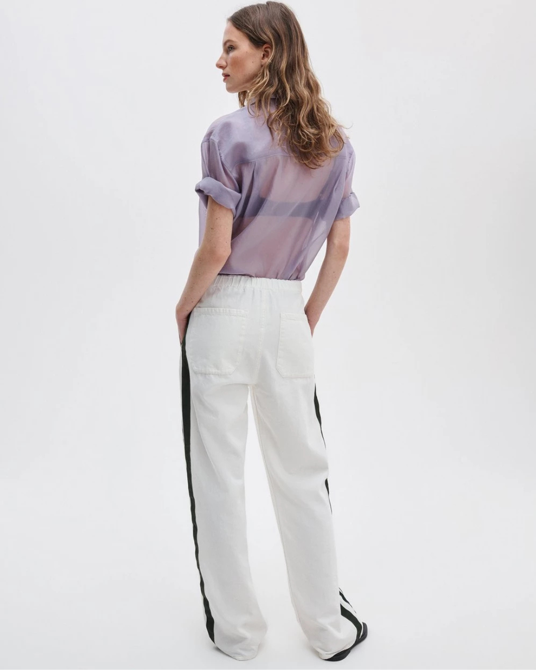 Logan Featherweight Track Pants in Whitesport by Rag & Bone