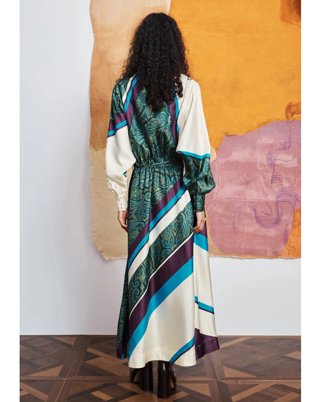 Joni Silk Midi Dress by Alemais