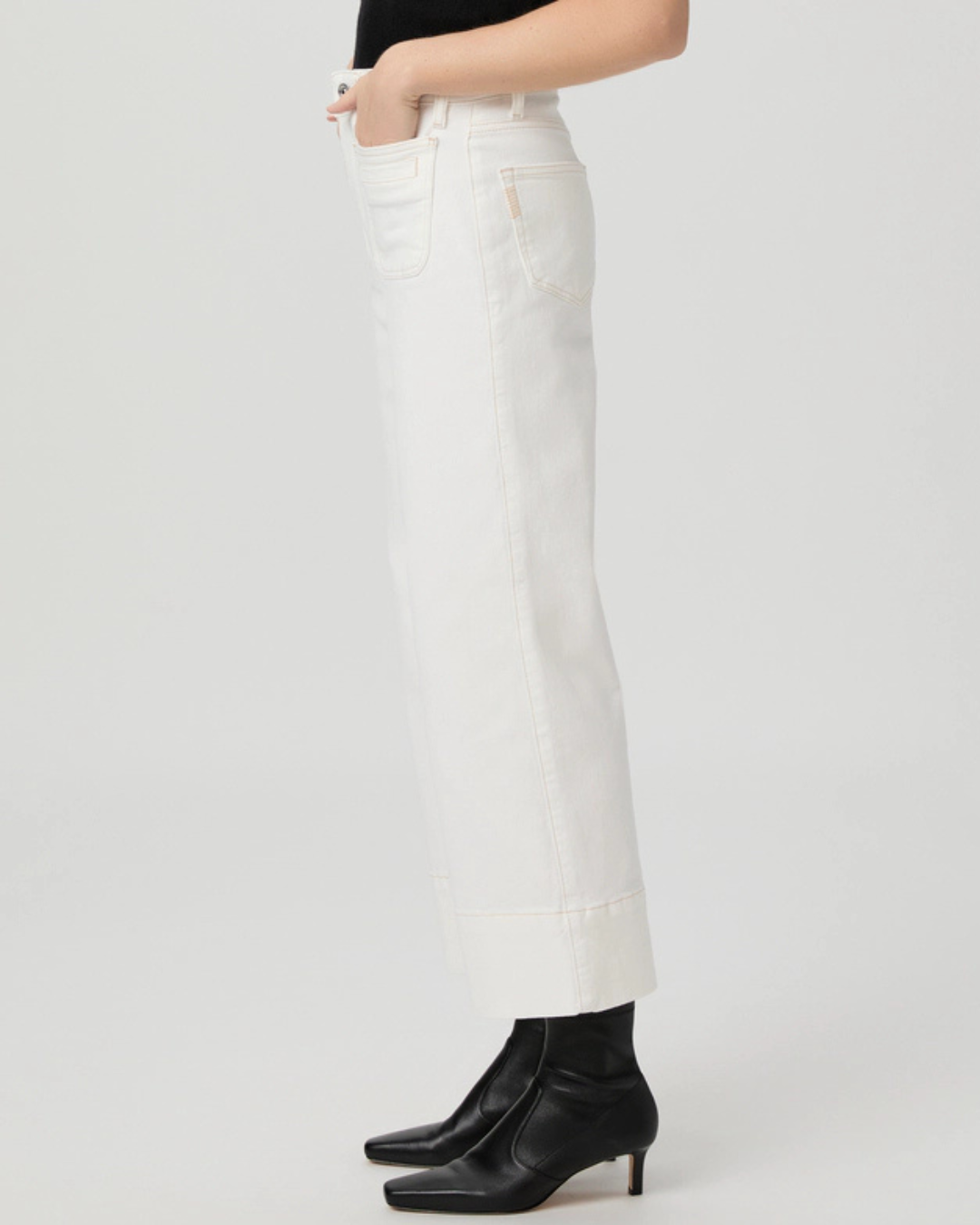 Paige Anessa with Vintage Patch Pockets in Toasted Ecru by PAIGE