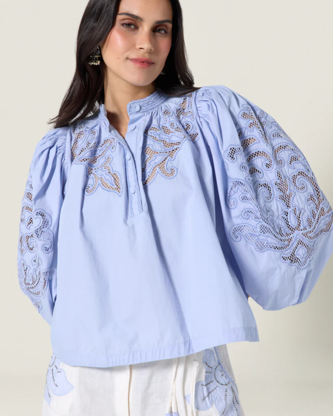 Vesma Top in Windsurfer Blue by Scarlett Poppies