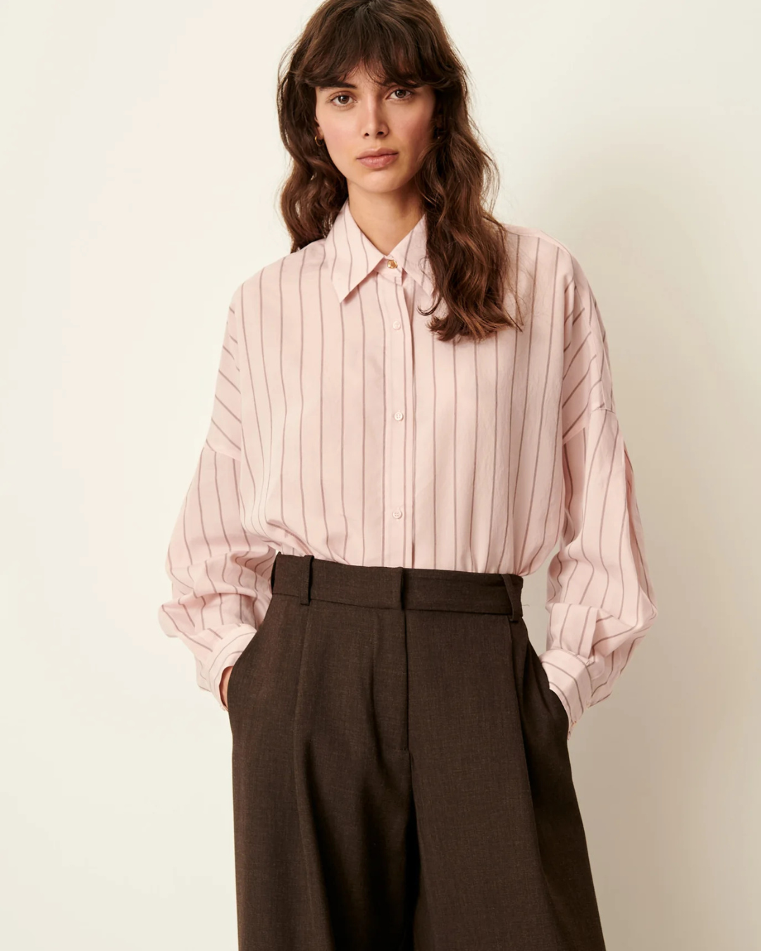 Dazik Striped Shirt in Rosee by Sessùn