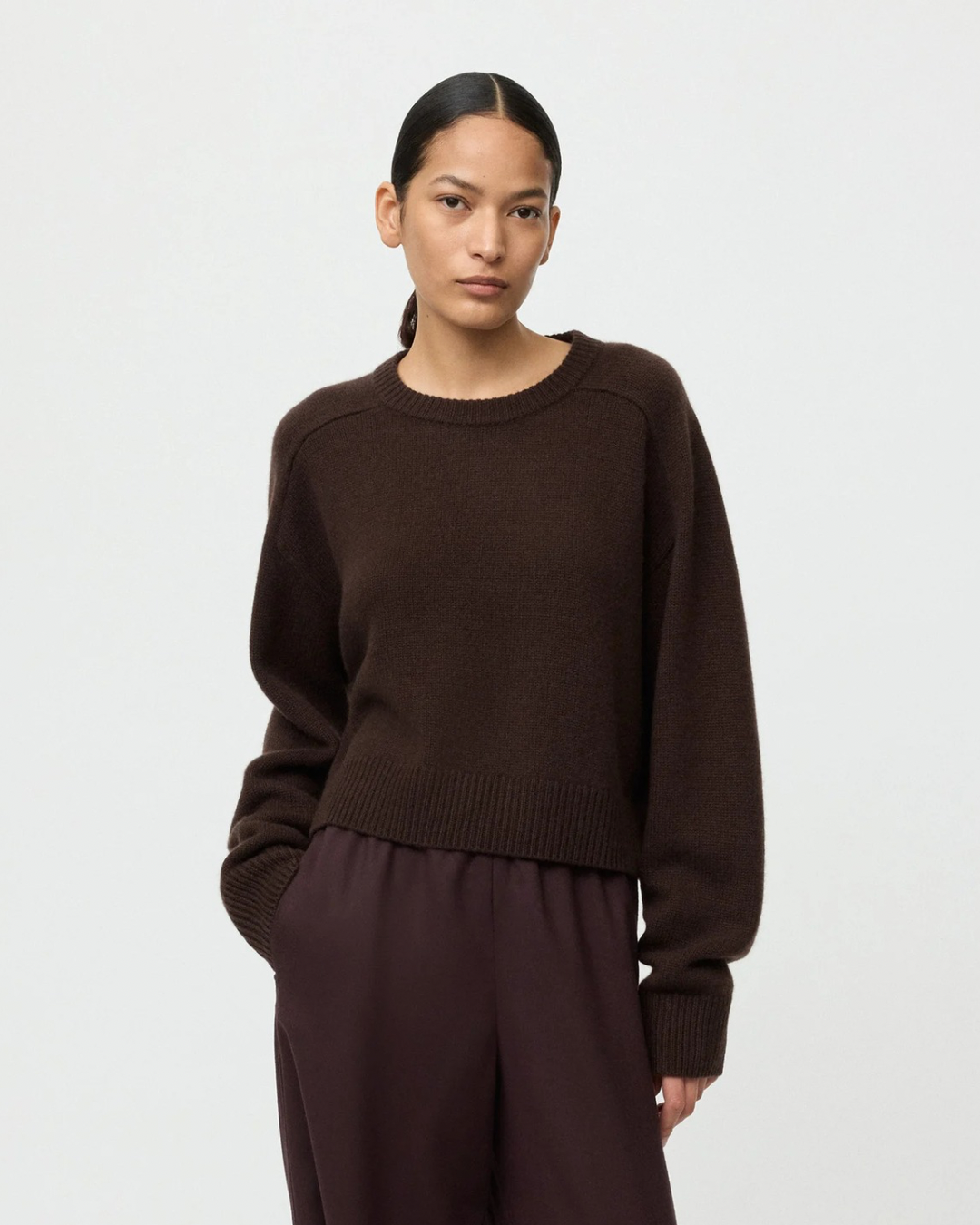 Cashmere Top in Mocha by Soft Goat