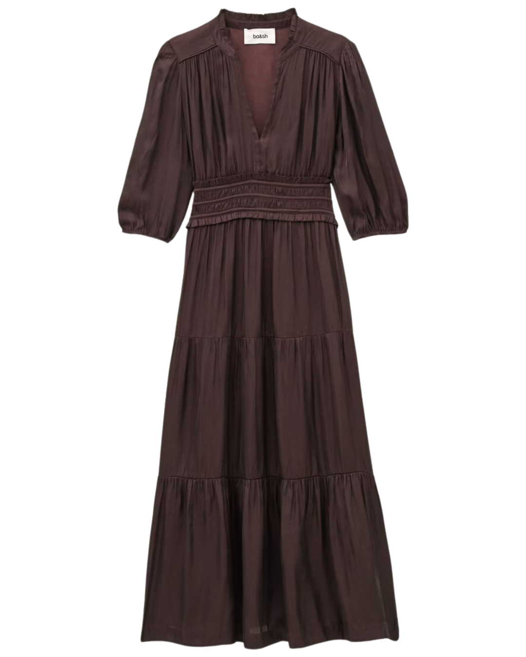Cleli Dress in Aubergine by BA&SH