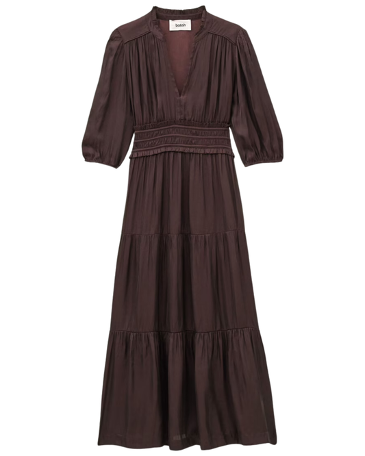 Cleli Dress in Aubergine by BA&SH