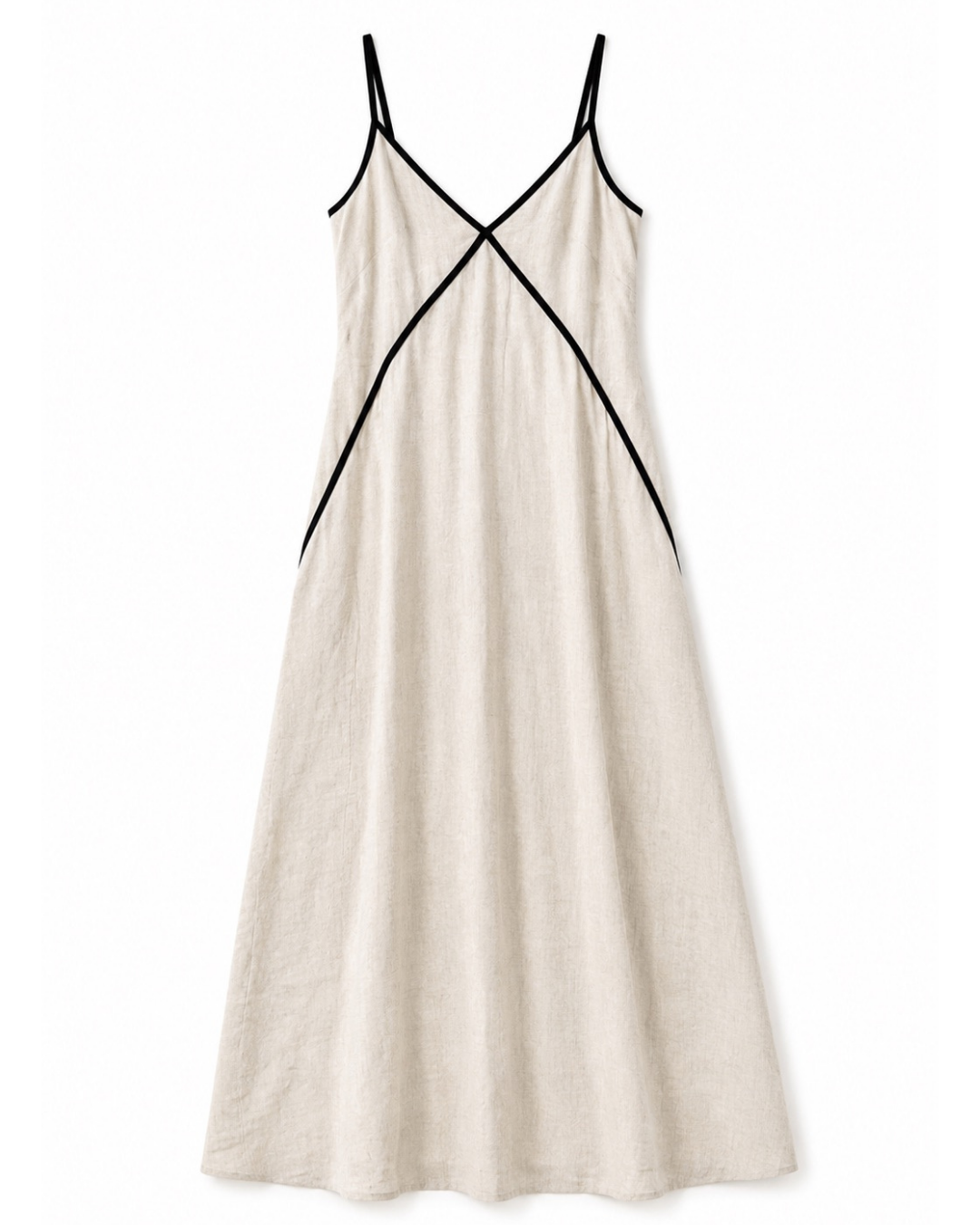 Azalea Linen Dress in Oatmeal by Lilly Pilly