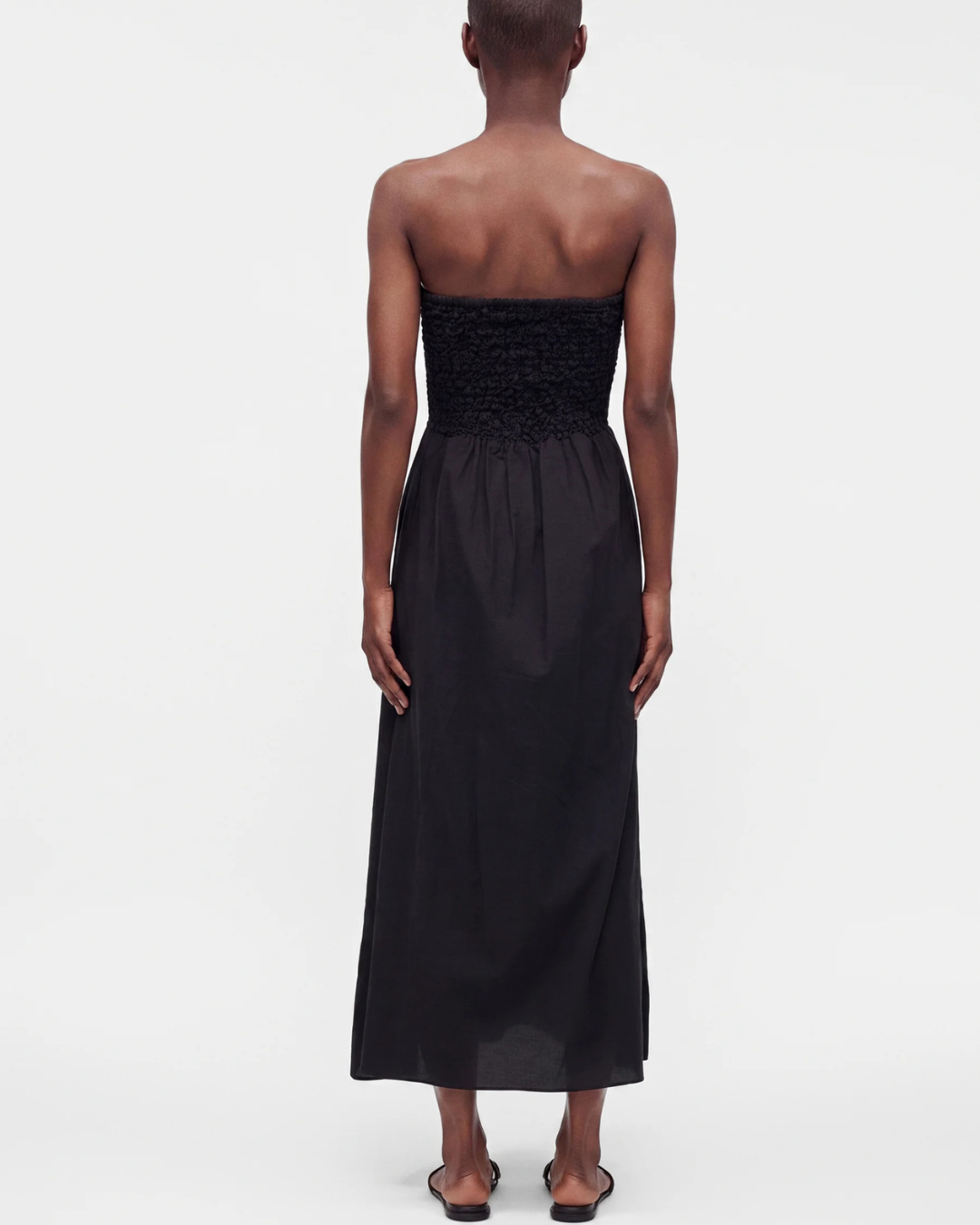 Orla Midi Dress in Black by Faithfull the Brand