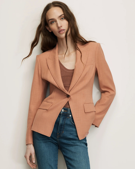 Isaac Dickey Jacket in Chai by Veronica Beard