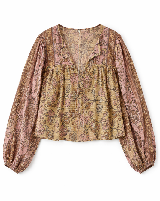 Pamila Blouse in Jaune in BA&SH