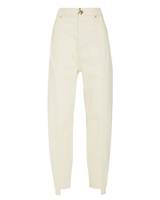 Sol Barrel Jeans in Ecru by AKYN