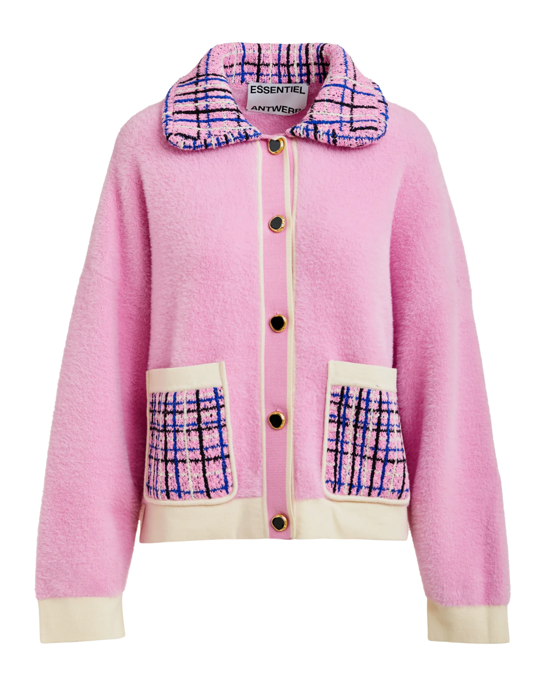 Joilu Knitted Jacket in Cotton Andy by Essentiel Antwerp