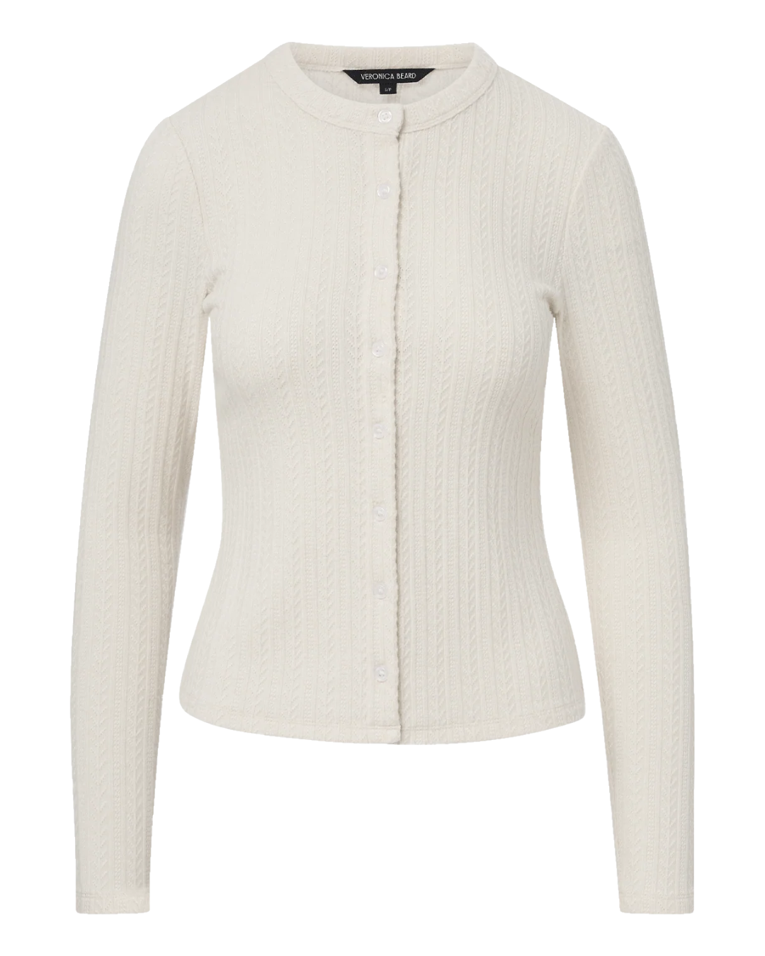 Lira Cardigan in Ecru by Veronica Beard