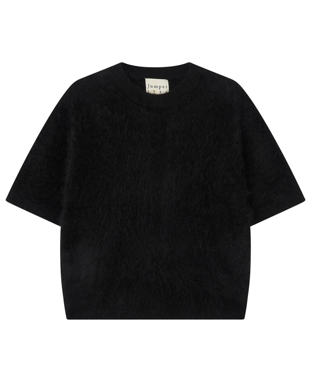 Cashmere Oversized Brushed T-shirt in Black by Jumper 1234