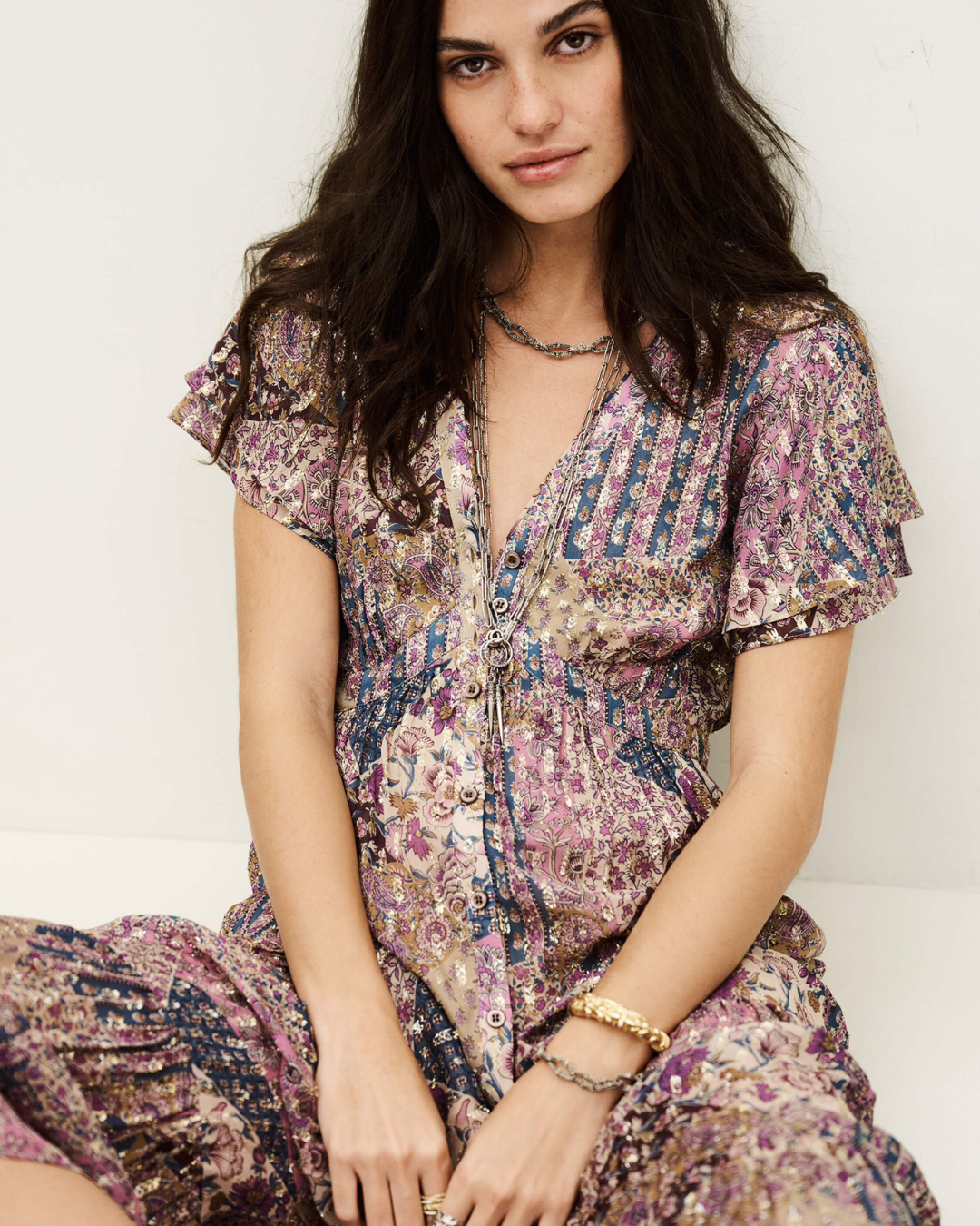 Pareta Dress in Rose by BA&SH