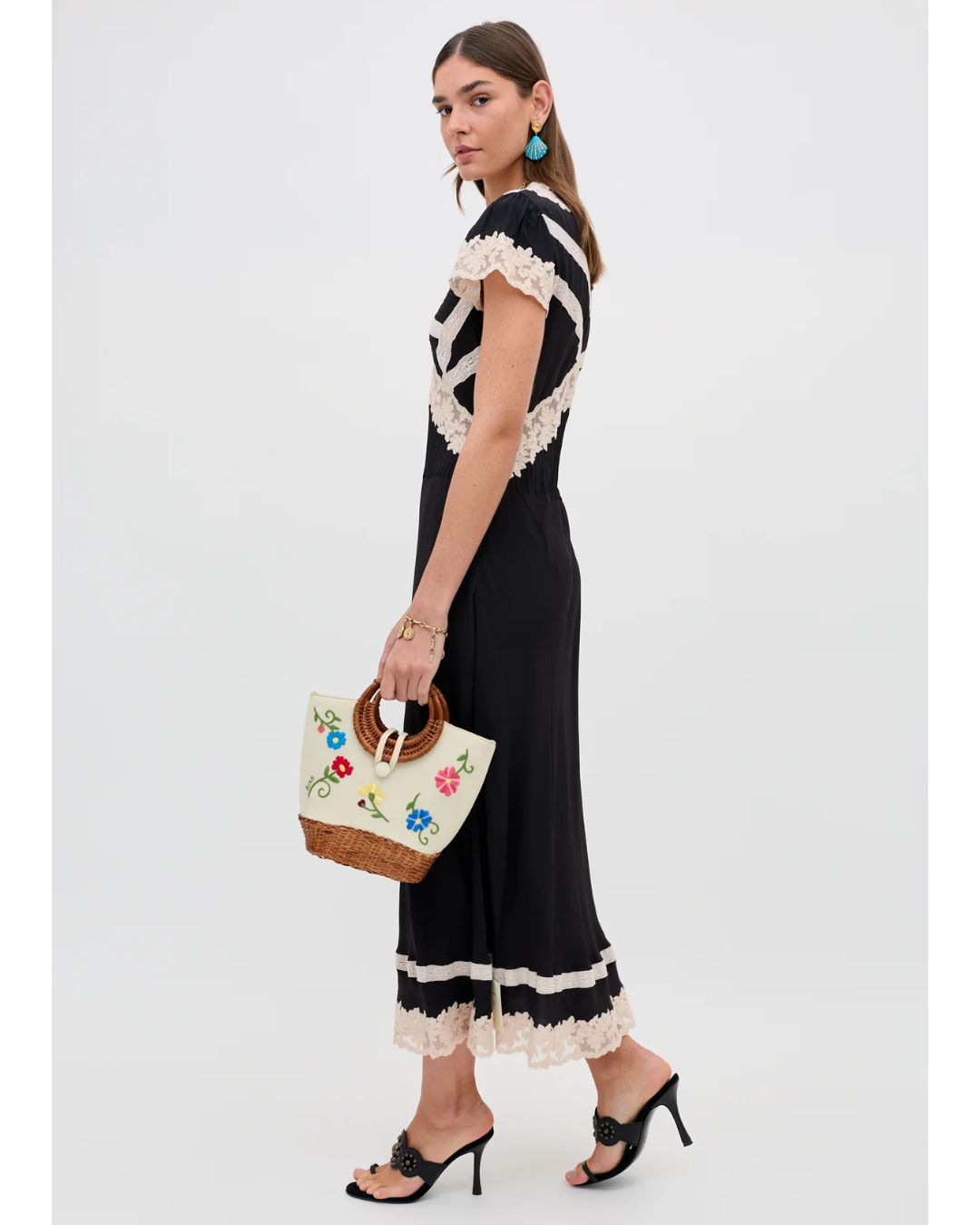 Martina Dress in Black by RIXO