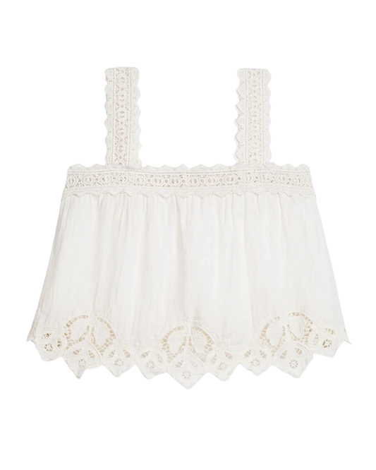 Paralio Top in Off White by Louise Misha