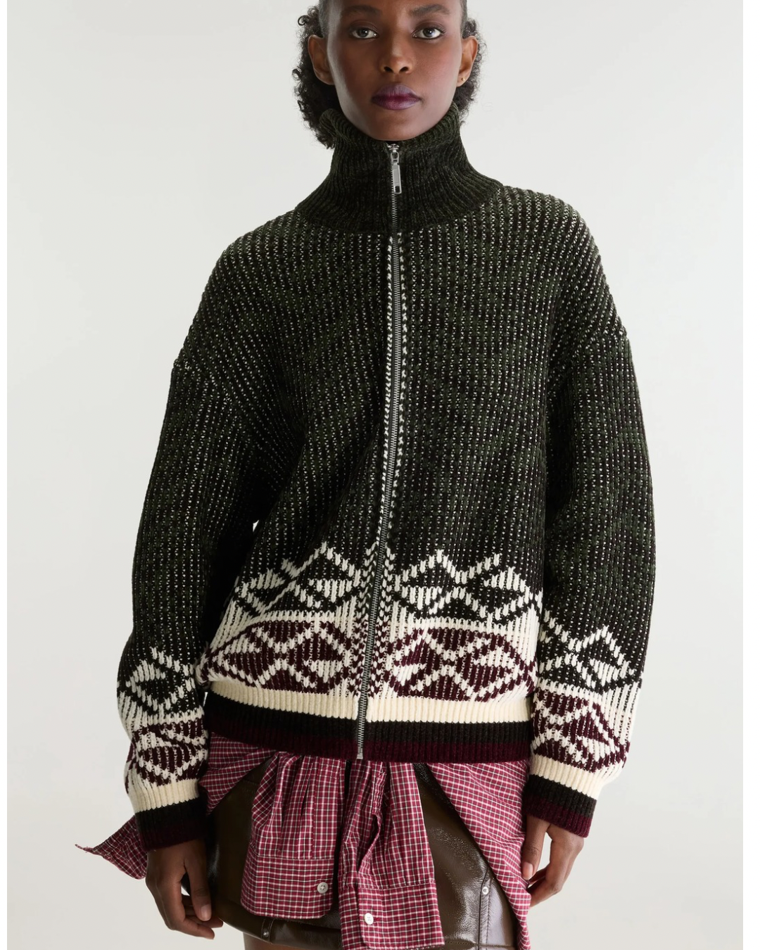 Alve Zipper Cardigan by Bellerose