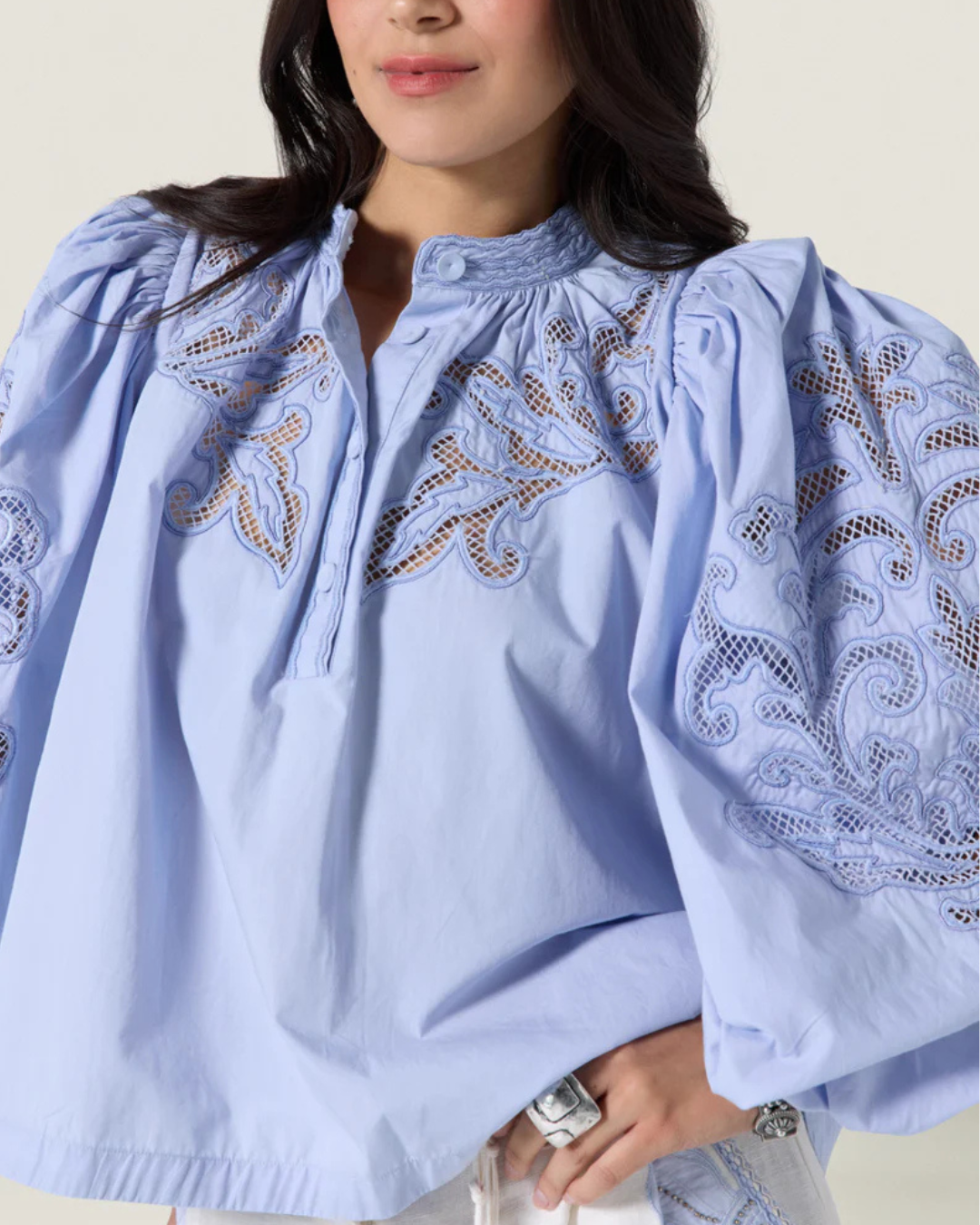 Vesma Top in Windsurfer Blue by Scarlett Poppies