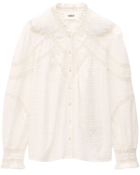 Brona Blouse in Ecru by BA&SH