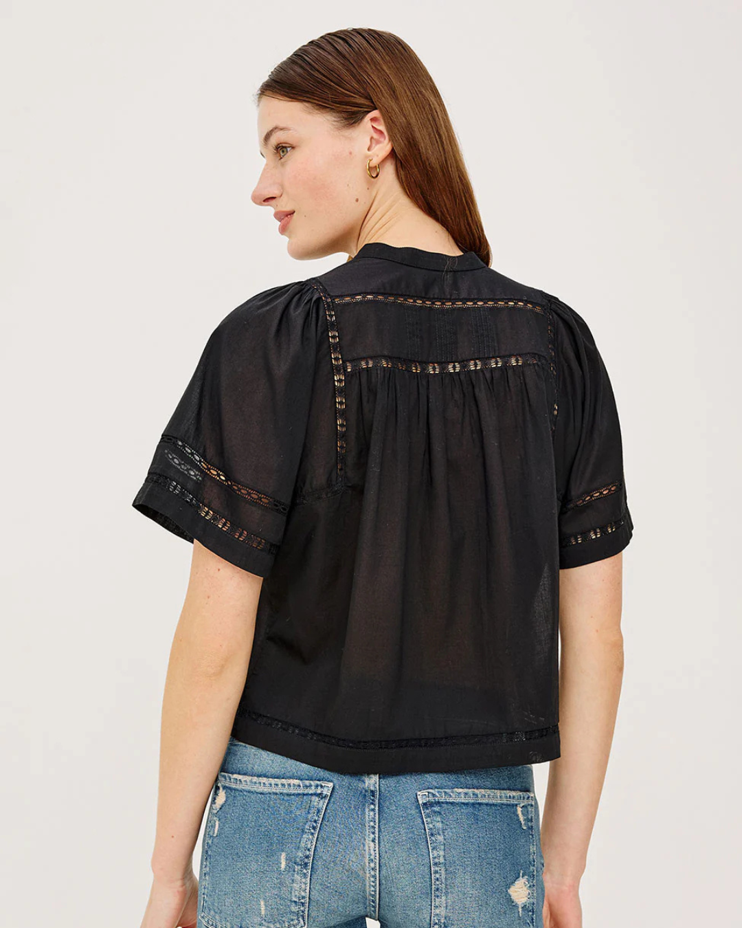 Alanis Blouse in Black by Rails