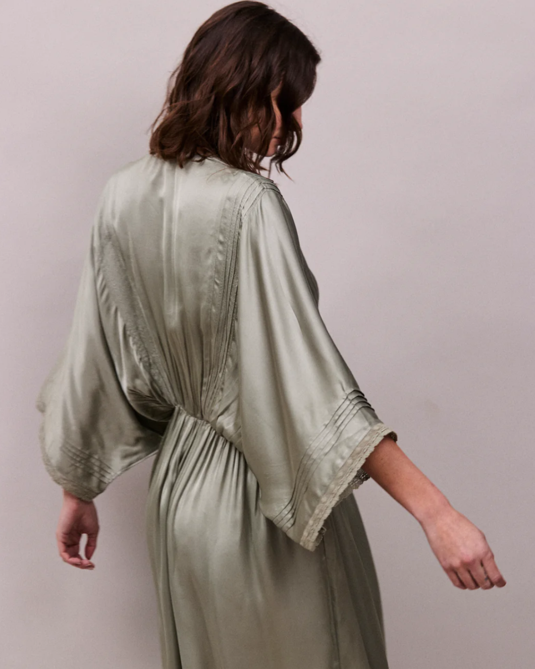 Honeysuckle Dress in Duck Egg Green by FAUNE