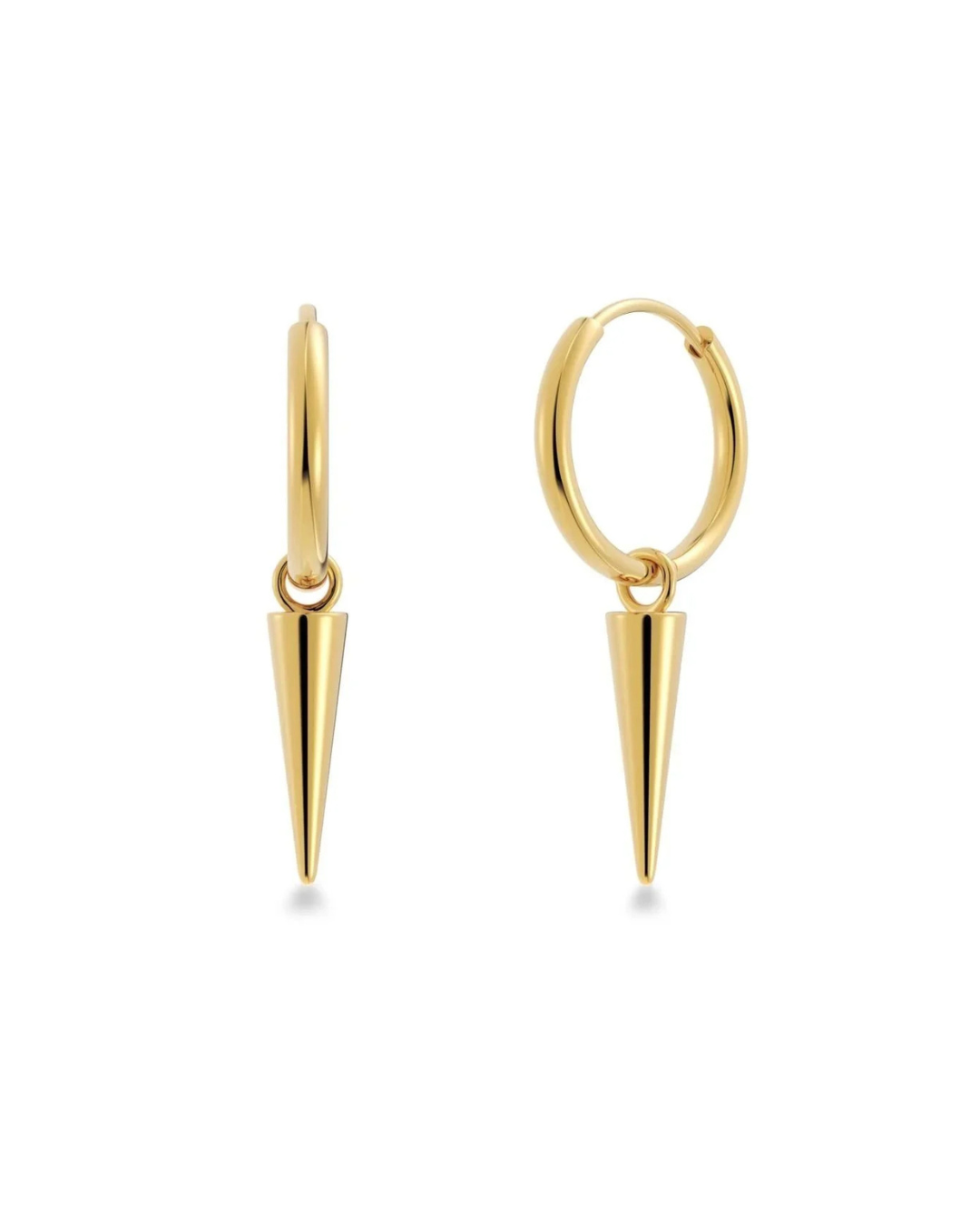 Peak Hoops in Gold by EDBLAD