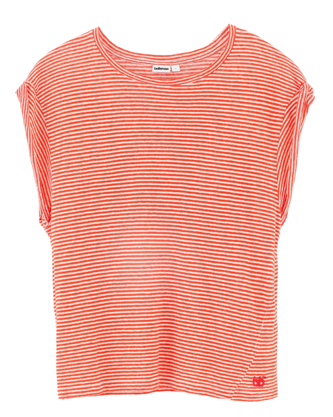 Vlyn Striped Tee in Red by Bellerose