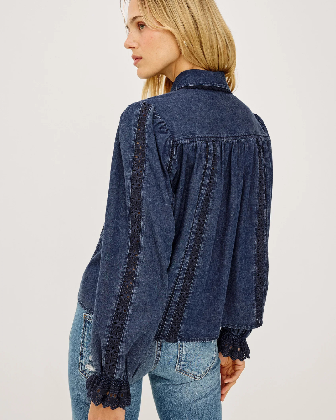 Rowan Shirt in Classic Blue by Rails
