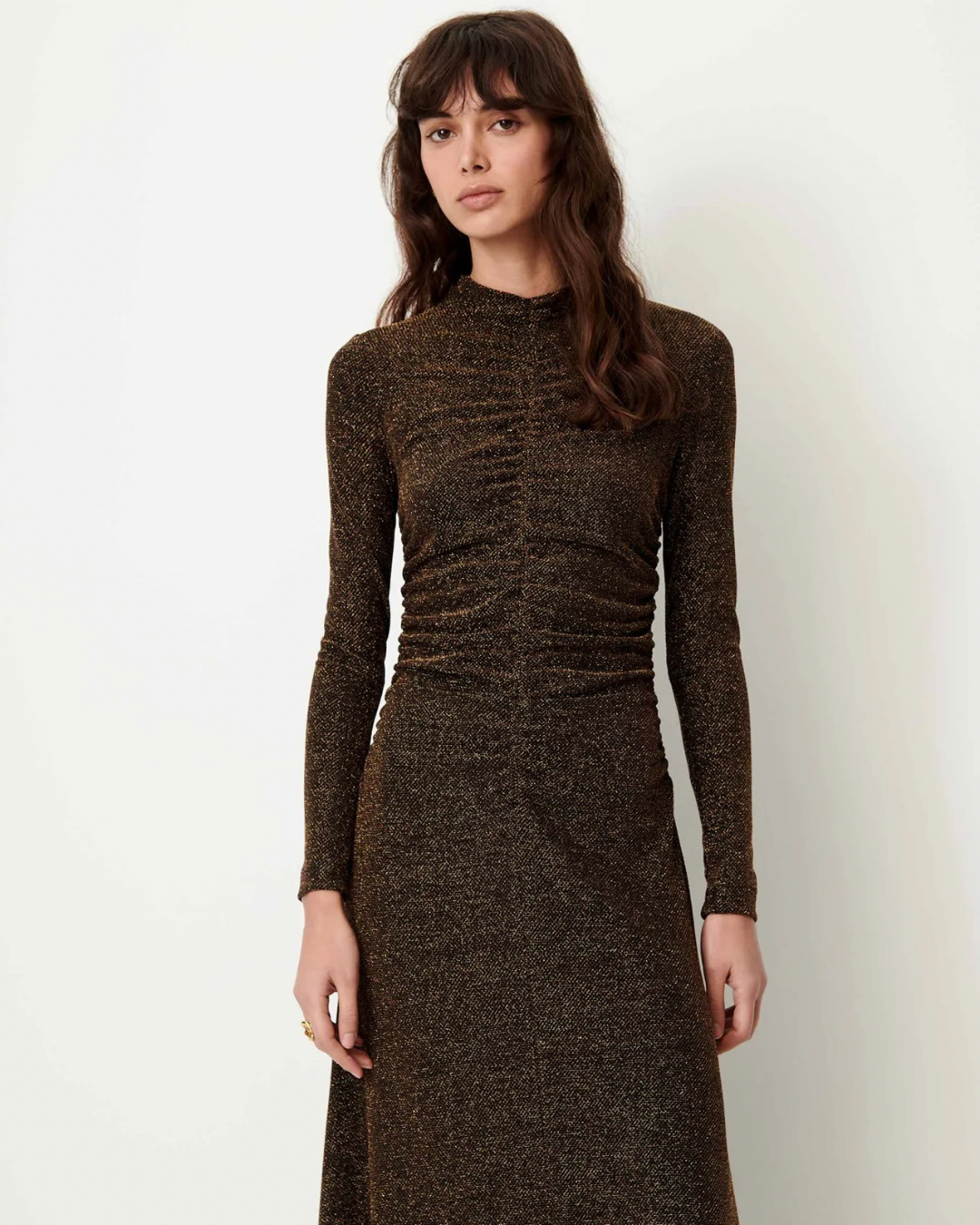 Rita Dress in Night Gold by Sessùn