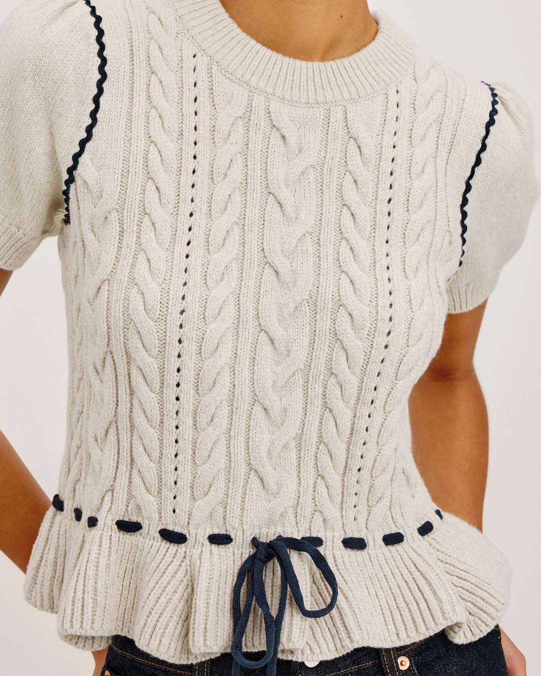 Chandi Sweater in Heather Oat by Rails