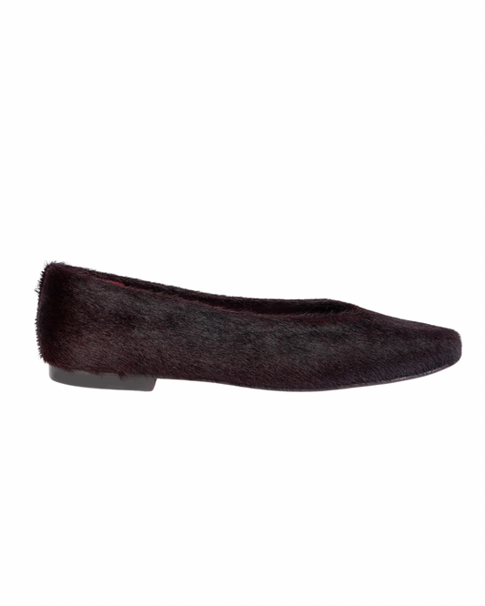Coco Pony Pumps in Dark Cherry by Penelope Chilvers