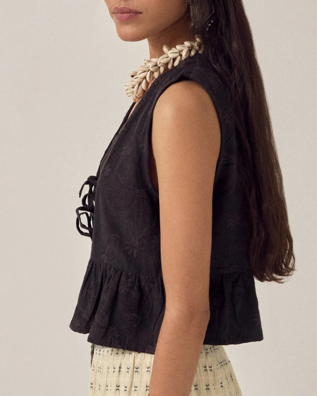 Zhou Vest in Mandarin Onyx by Maison Hotel