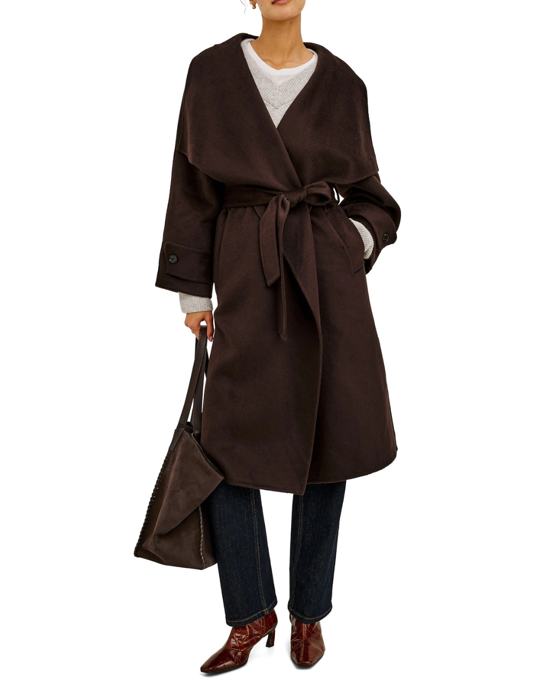 Celeste Coat in Chocolate by Rails