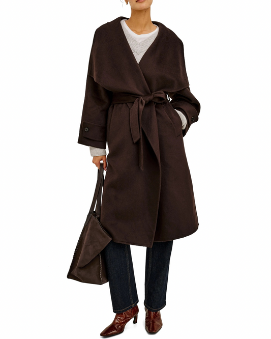 Celeste Coat in Chocolate by Rails