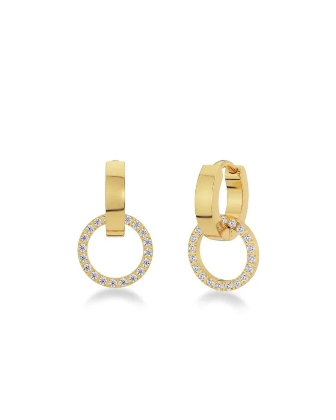 Eternal Orbit Earrings in Gold by EDBLAD