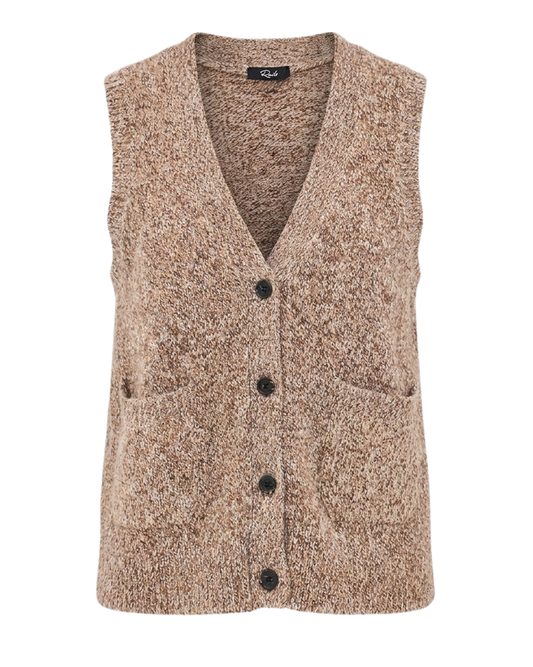 Kasmir Vest in Brown Melange by Rails