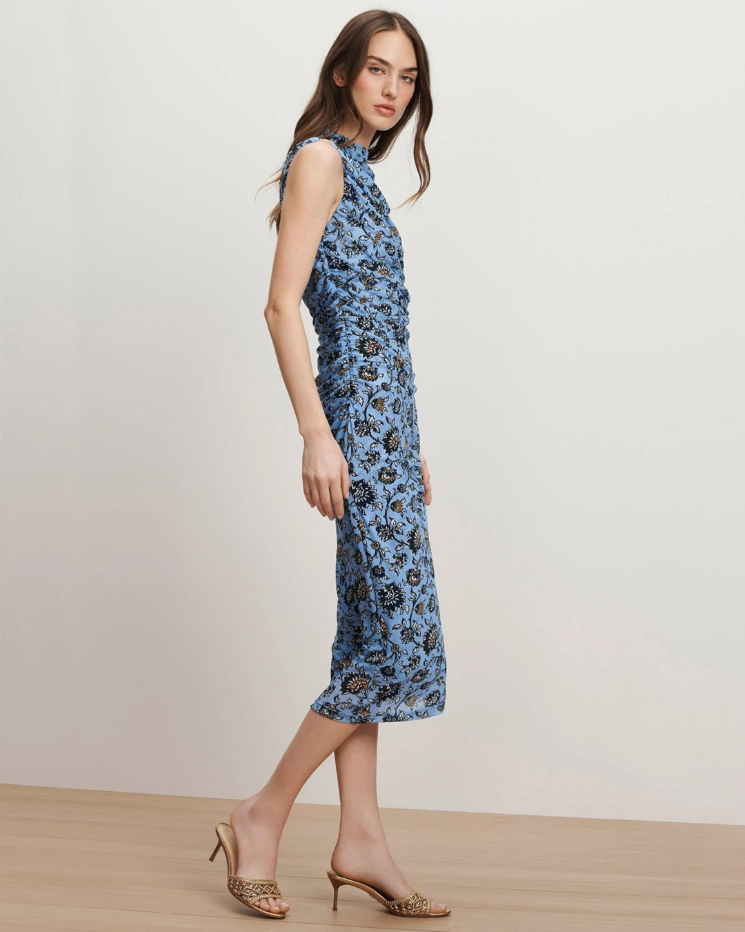 Sylviani Floral Midi Dress by Veronica Beard