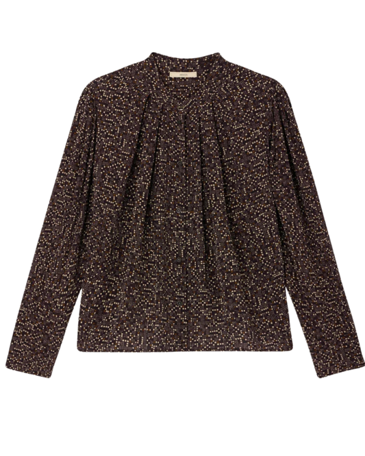 Esperanzo Blouse in Coffea Pianoroll by Sessùn