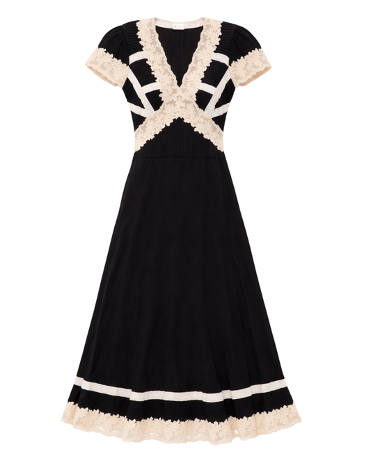 Martina Dress in Black by RIXO