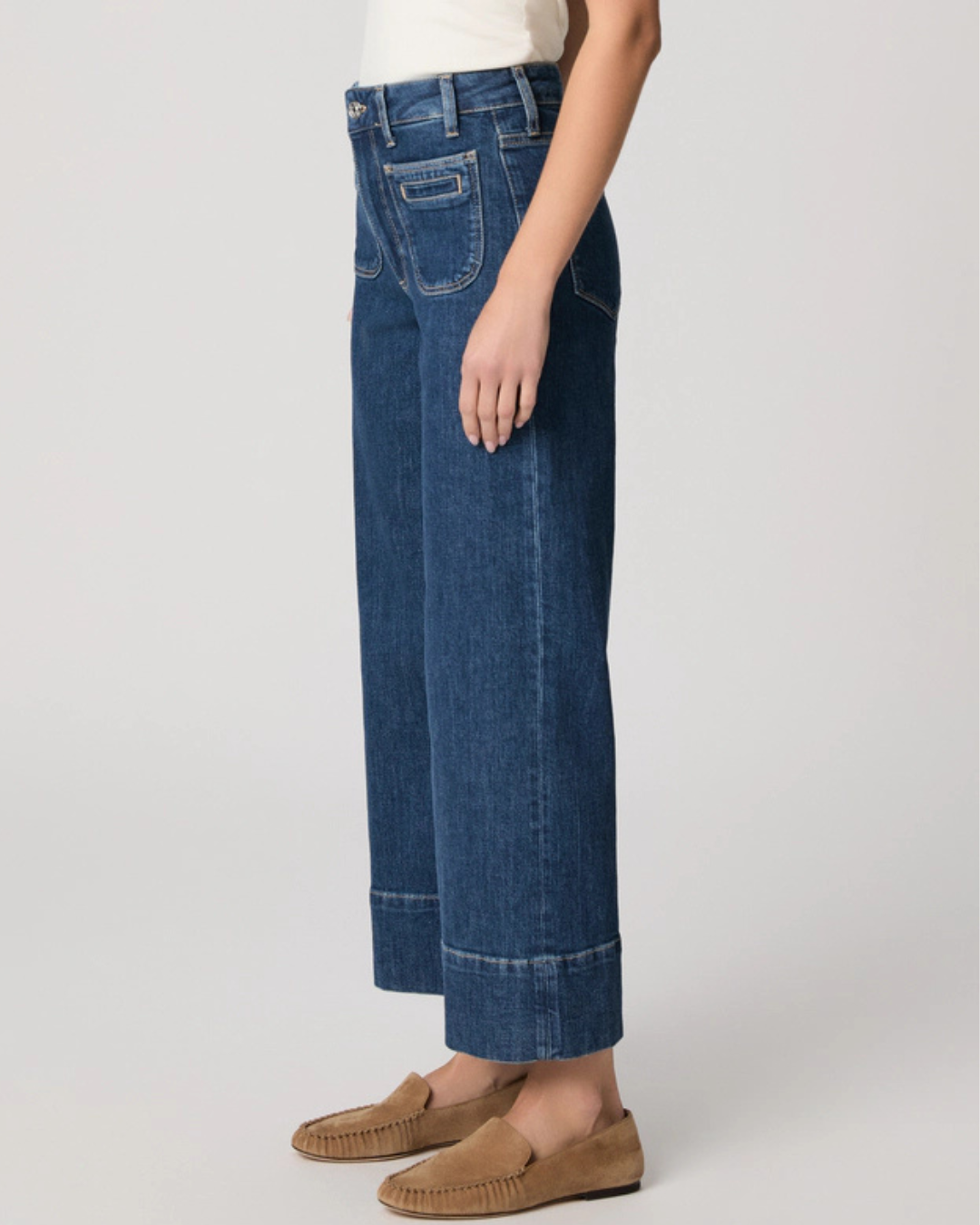 Anessa High Rise Ankle Wide Leg in Navigator by PAIGE