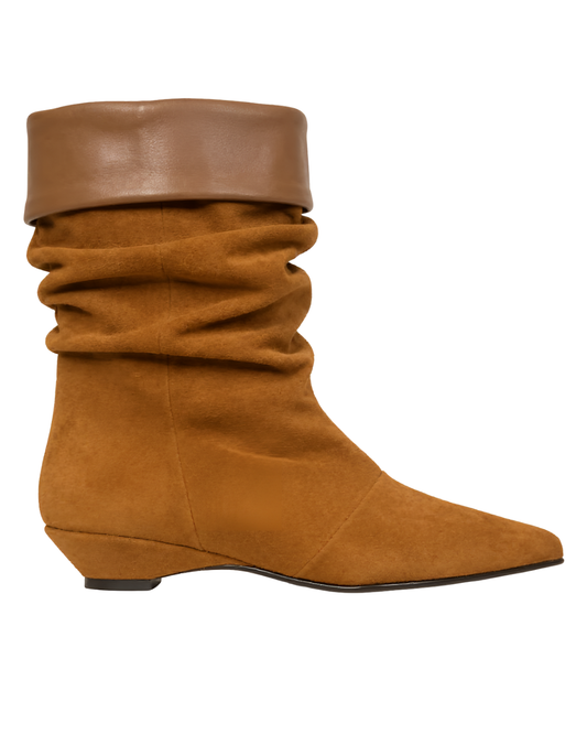 Magda Serraje Date in Tan Suede by GAIMO