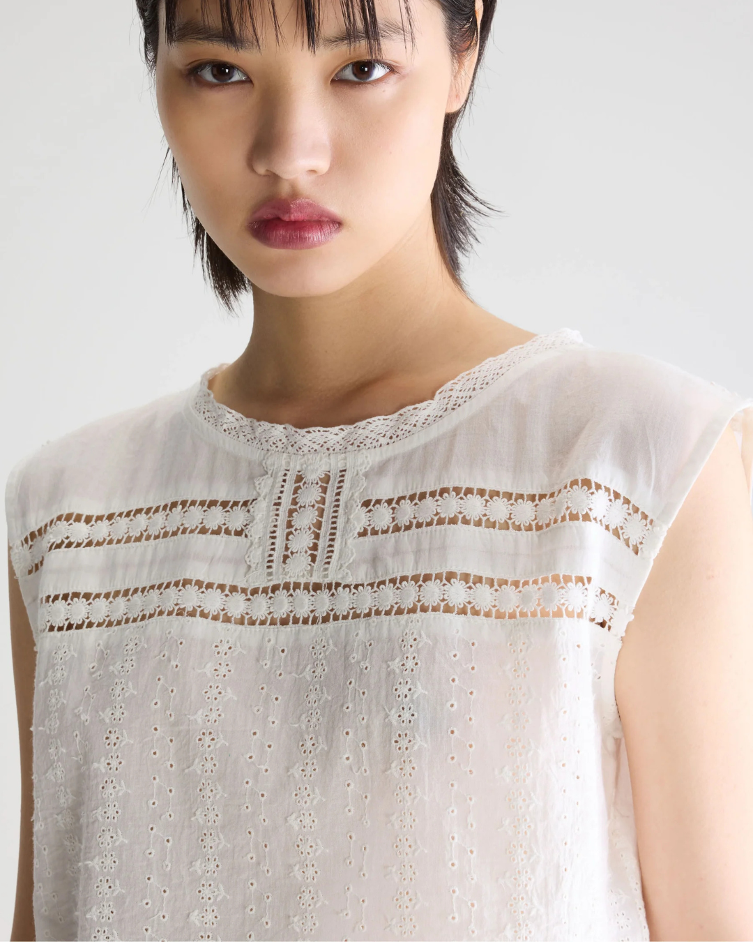 Donna Blouse in White by Bellerose