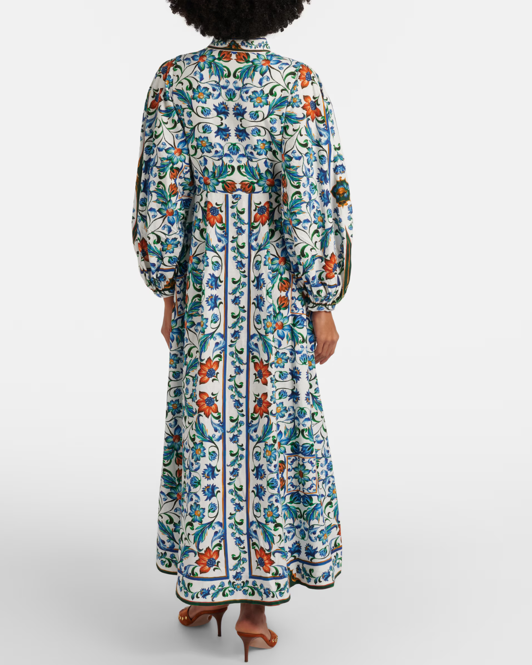 Flora Tile Maxi Dress in Off White by FARM Rio