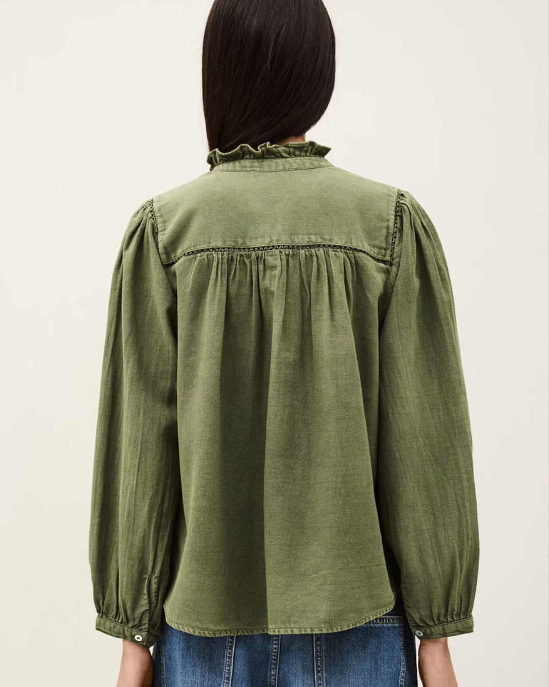 Gilda Blouse in Khaki by BA&SH