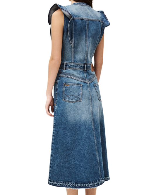 Robe Vayea Denim Midi Dress by BA&SH