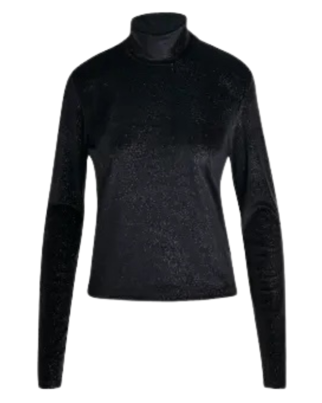 Indienne Velvet Jersey Top in Black by Essentiel Antwerp