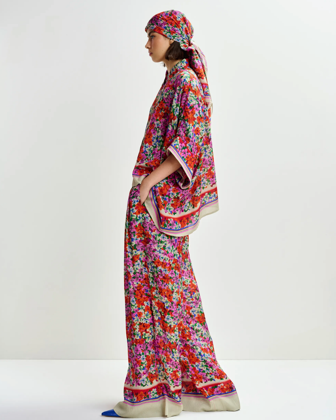 Joek Wide Leg Pants in Fire Glow by Essentiel Antwerp