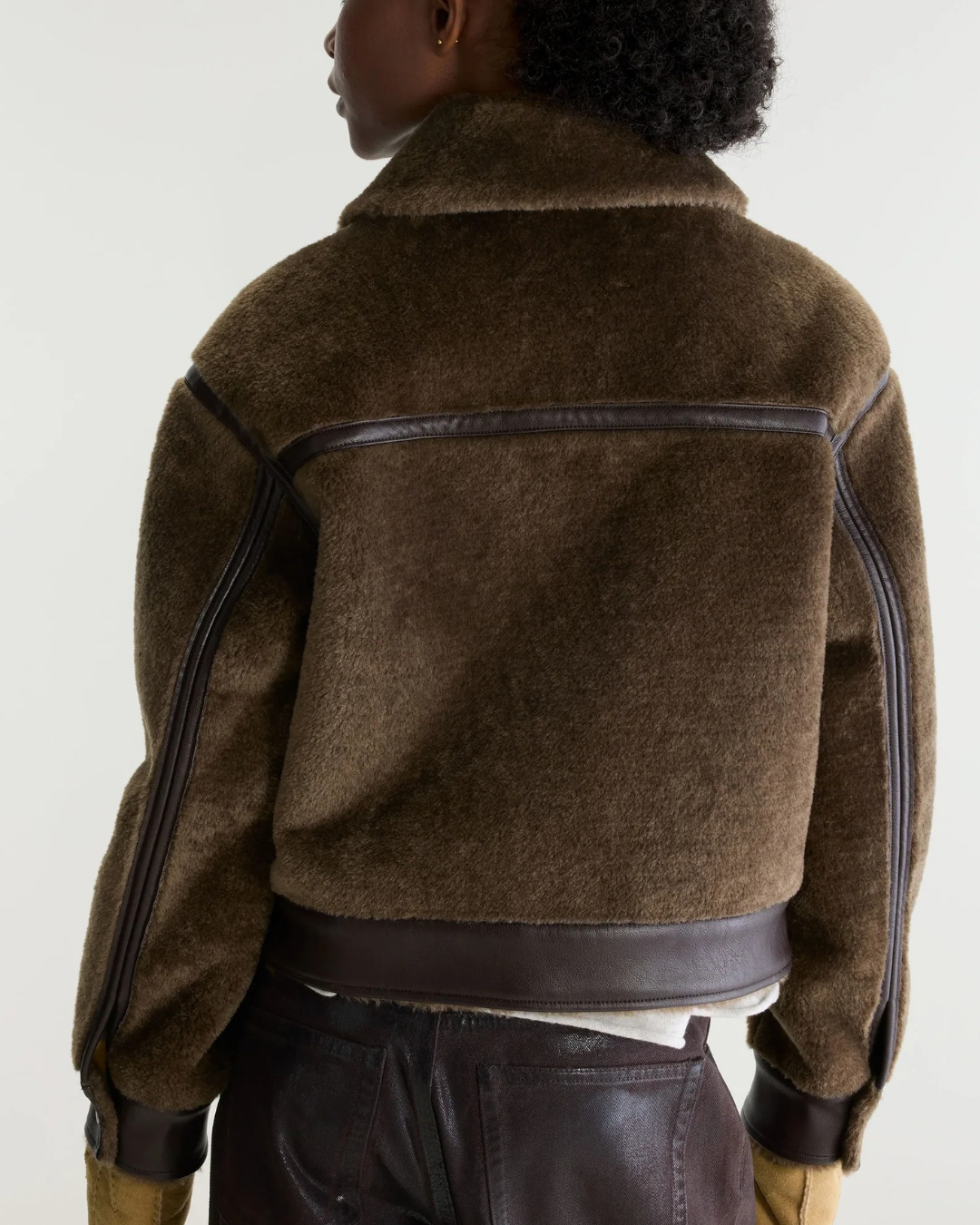 Eagle Shearling Jacket in Dark Roast by Bellerose