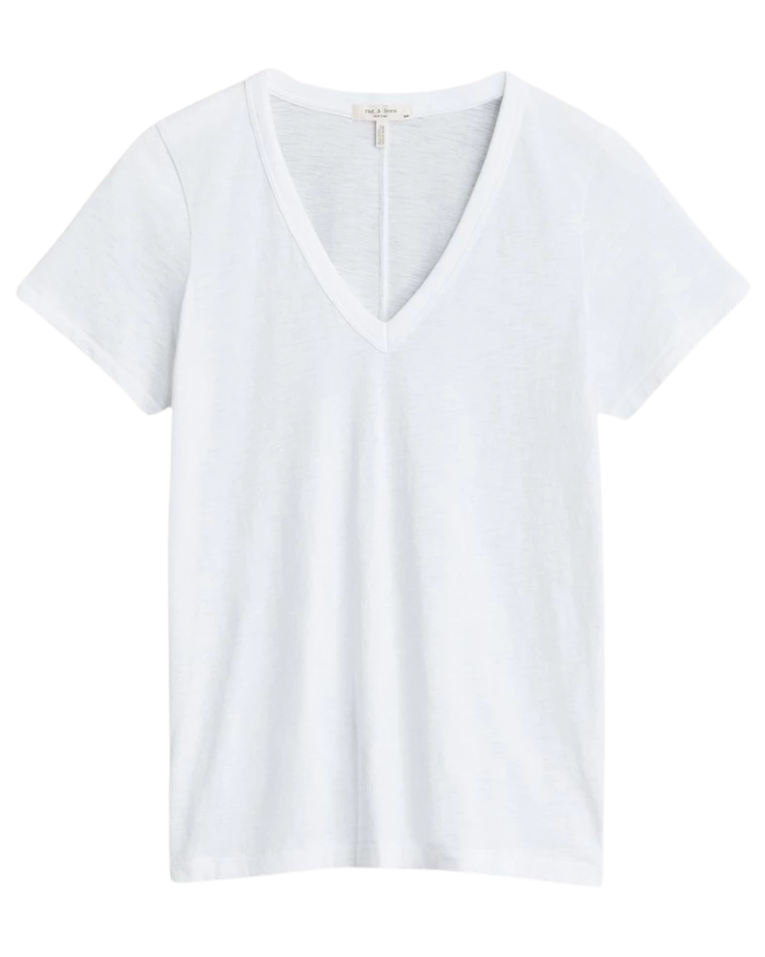 The Slub Vee in Bright White by Rag & Bone