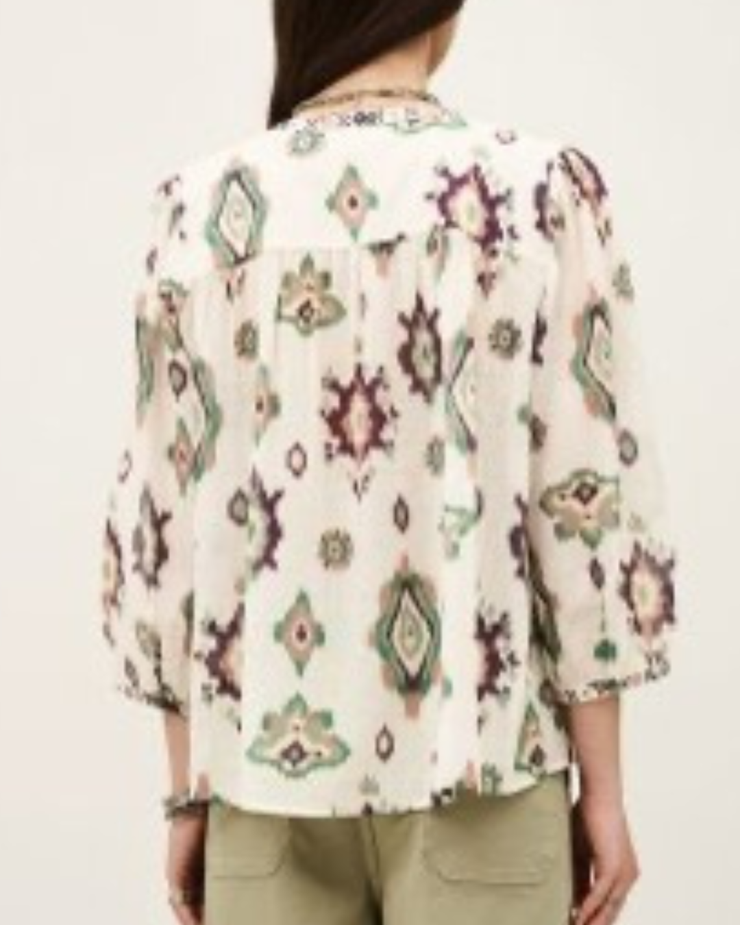 Odelie Blouse in Ecru by BA&SH